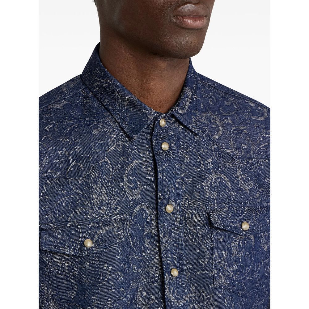 Etro Etro BLUE Shirts Size US L / EU 52-54 / 3 - 4 Thumbnail