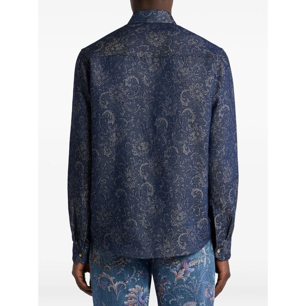 Etro Etro BLUE Shirts Size US L / EU 52-54 / 3 - 2 Thumbnail