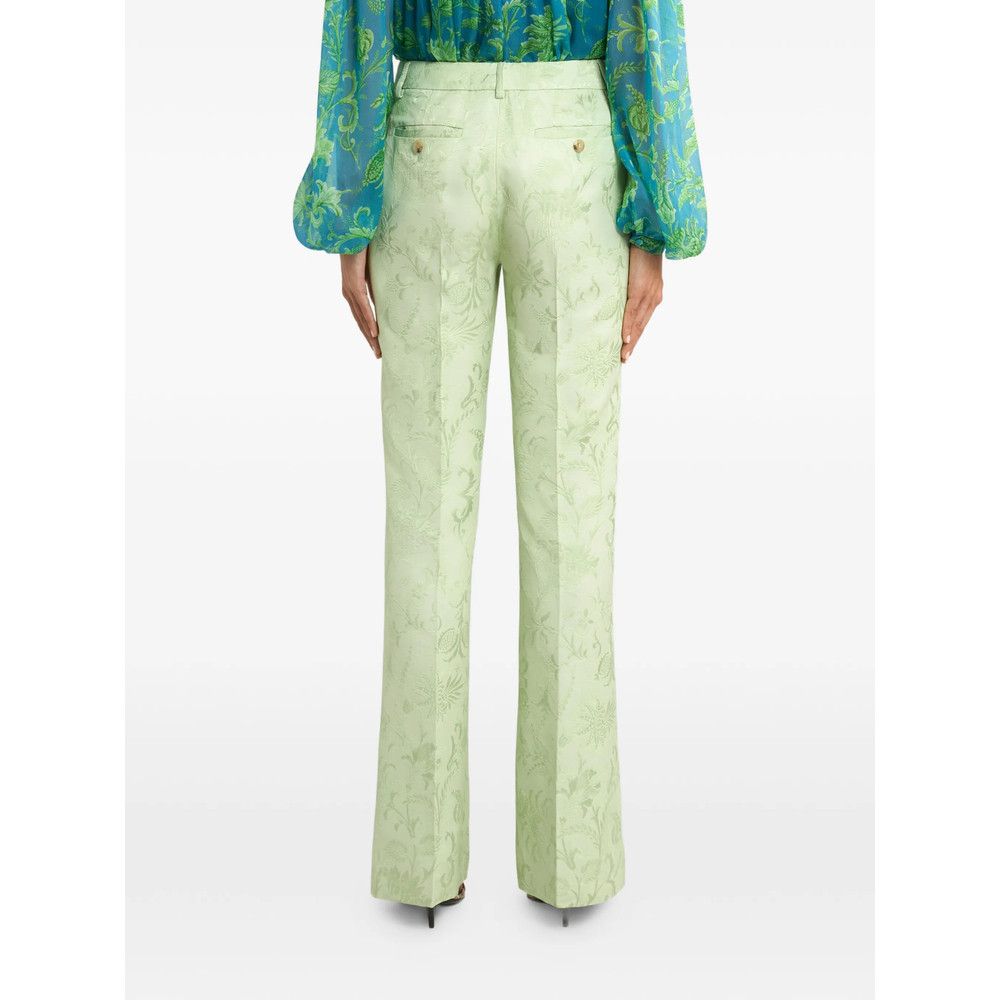 Etro Etro GREEN Trousers - Flared Trousers Size 28" / US 6 / IT 42 - 3 Thumbnail
