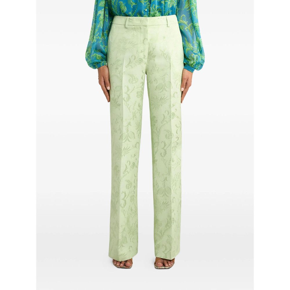 Etro Etro GREEN Trousers - Flared Trousers Size 28" / US 6 / IT 42 - 4 Thumbnail