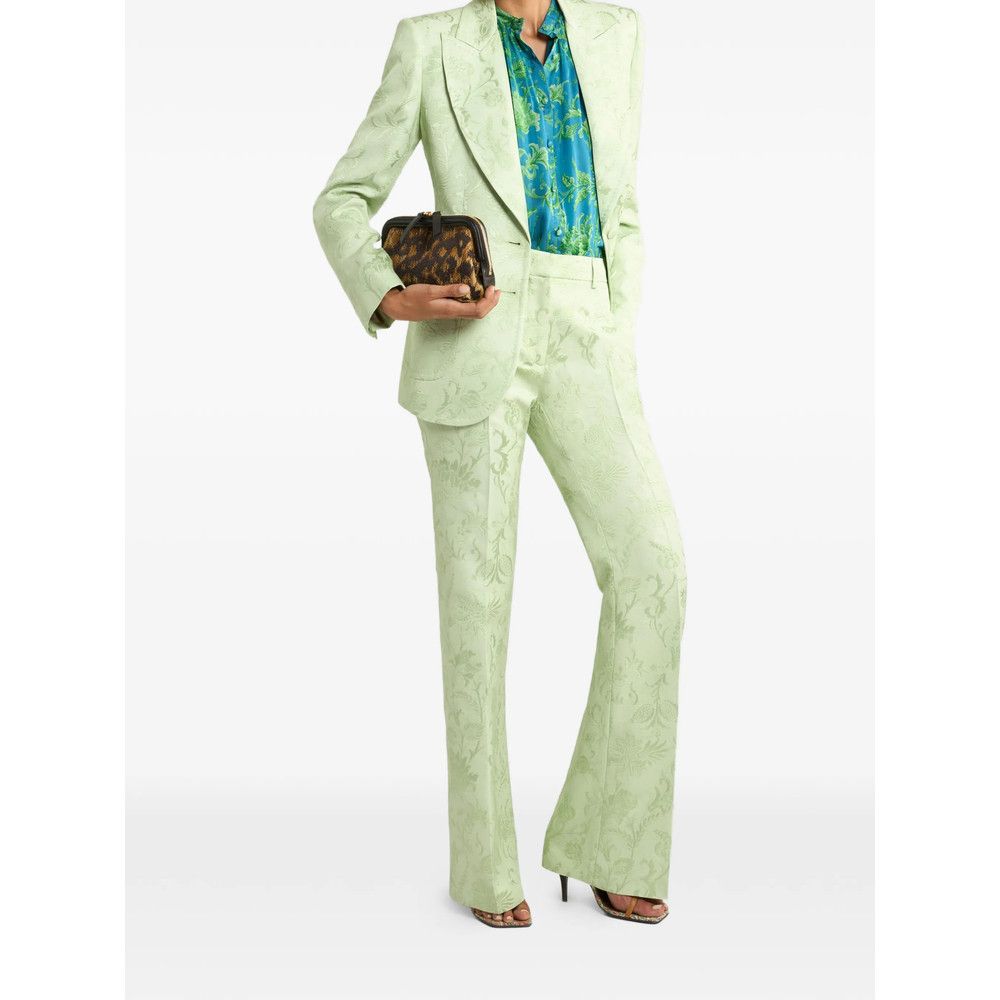 Etro Etro GREEN Trousers - Flared Trousers Size 28" / US 6 / IT 42 - 2 Thumbnail