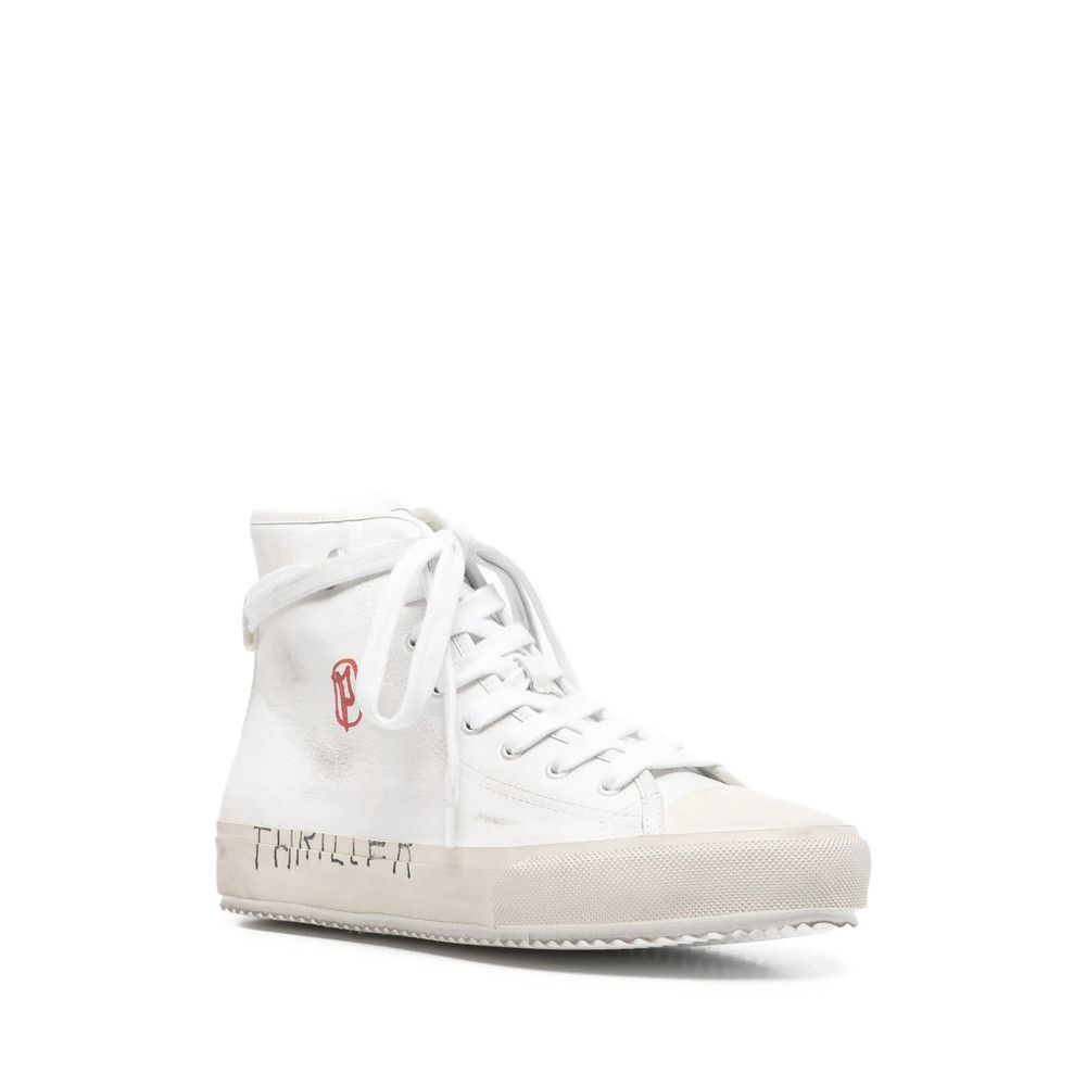 Paly Hollywood Paly Hollywood WHITE Trainers - Hi-Tops Size US 12 / EU 45 - 4 Thumbnail