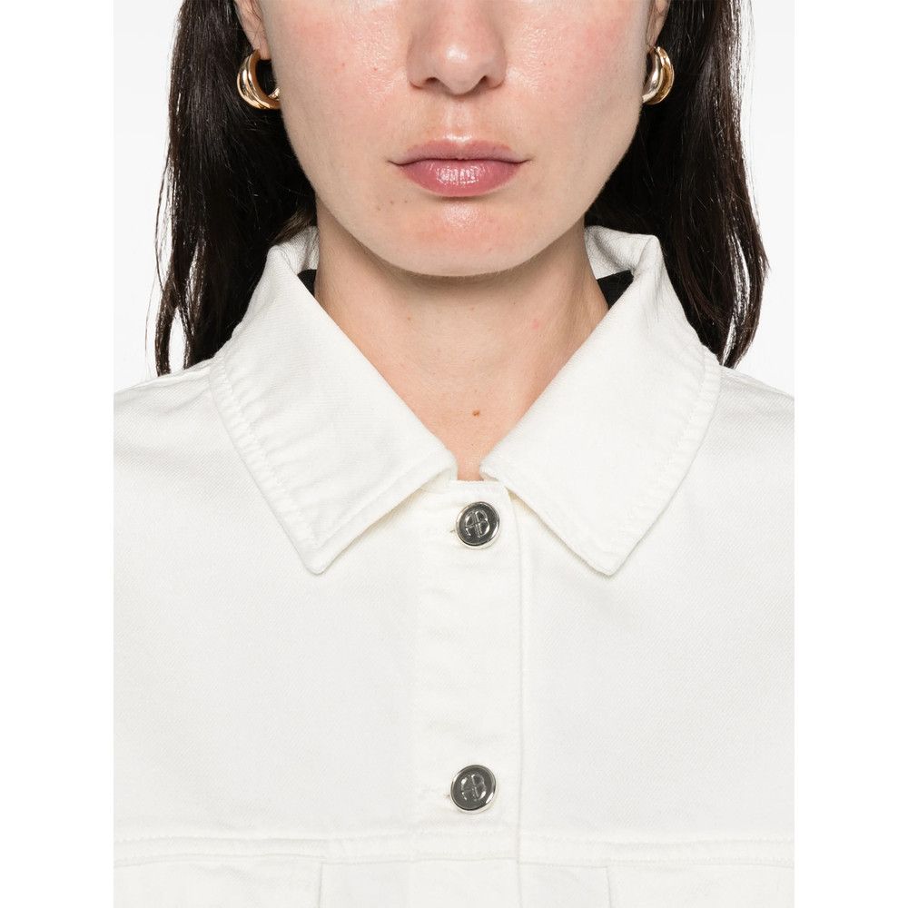 Anine Bing Anine Bing WHITE Jackets - Denim Jackets Size XS / US 0-2 / IT 36-38 - 3 Thumbnail