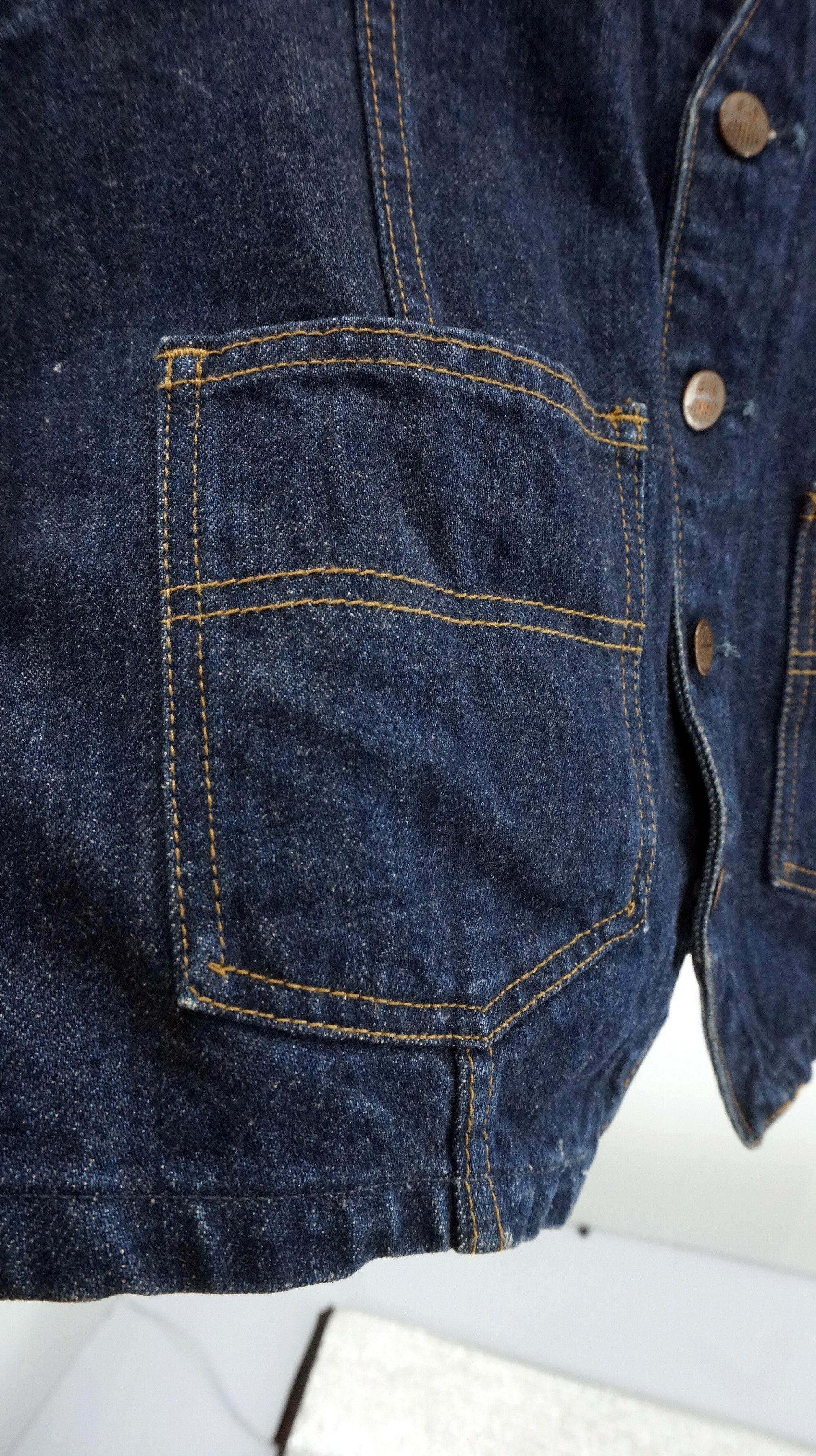 Big John Vintage Japanese Brand - Big John Denim Vest Size US S / EU 44-46 / 1 - 11 Thumbnail