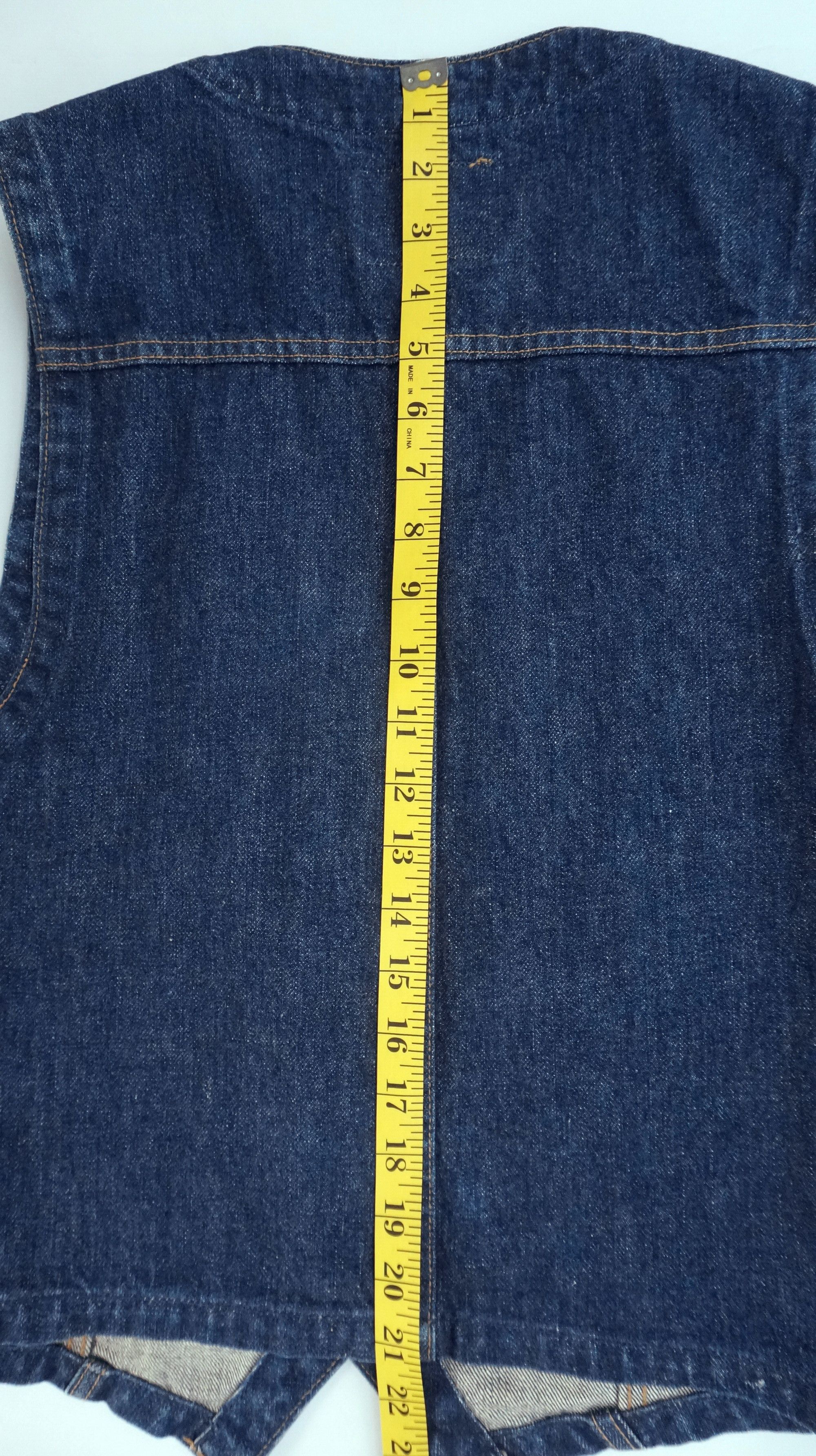 Big John Vintage Japanese Brand - Big John Denim Vest Size US S / EU 44-46 / 1 - 13 Thumbnail