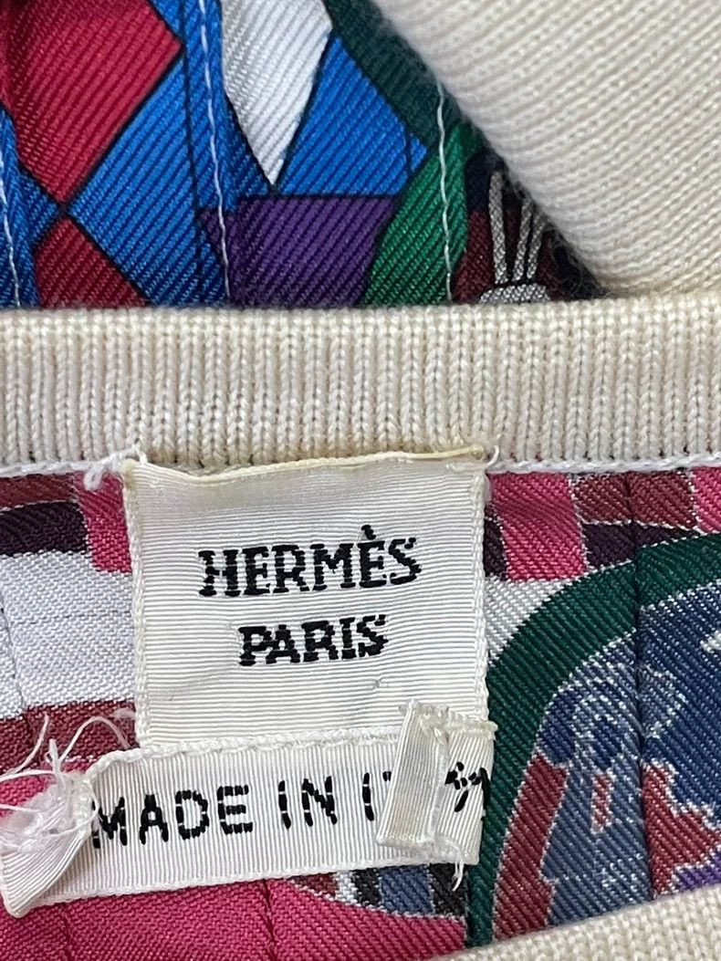 Hermes Hermes Colorful Print Knit Short Sleeve Top Size US M / EU 48-50 / 2 - 4 Thumbnail