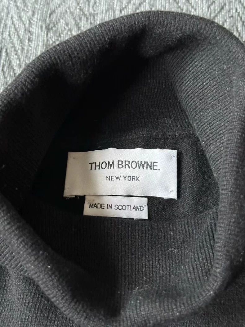 Thom Browne Thom Browne Black Limited Turtleneck Cashmere Sweater Size US S / EU 44-46 / 1 - 4 Thumbnail