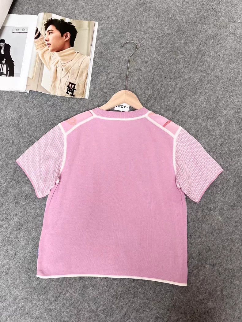 Hermes Hermes Silk Short Sleeve Logo Top Size US XS / EU 42 / 0 - 3 Thumbnail