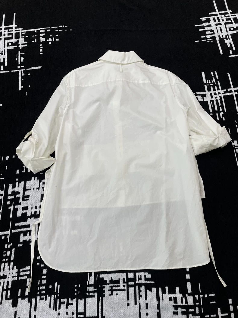 Hermes Hermes White Waist-Cinched Shirt Top Size US S / EU 44-46 / 1 - 3 Thumbnail