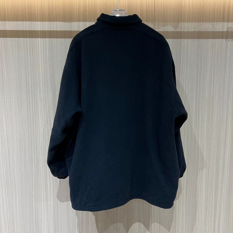 Balenciaga Balenciaga Chest Logo Fleece Jacket Size US XXL / EU 58 / 5 - 2 Thumbnail