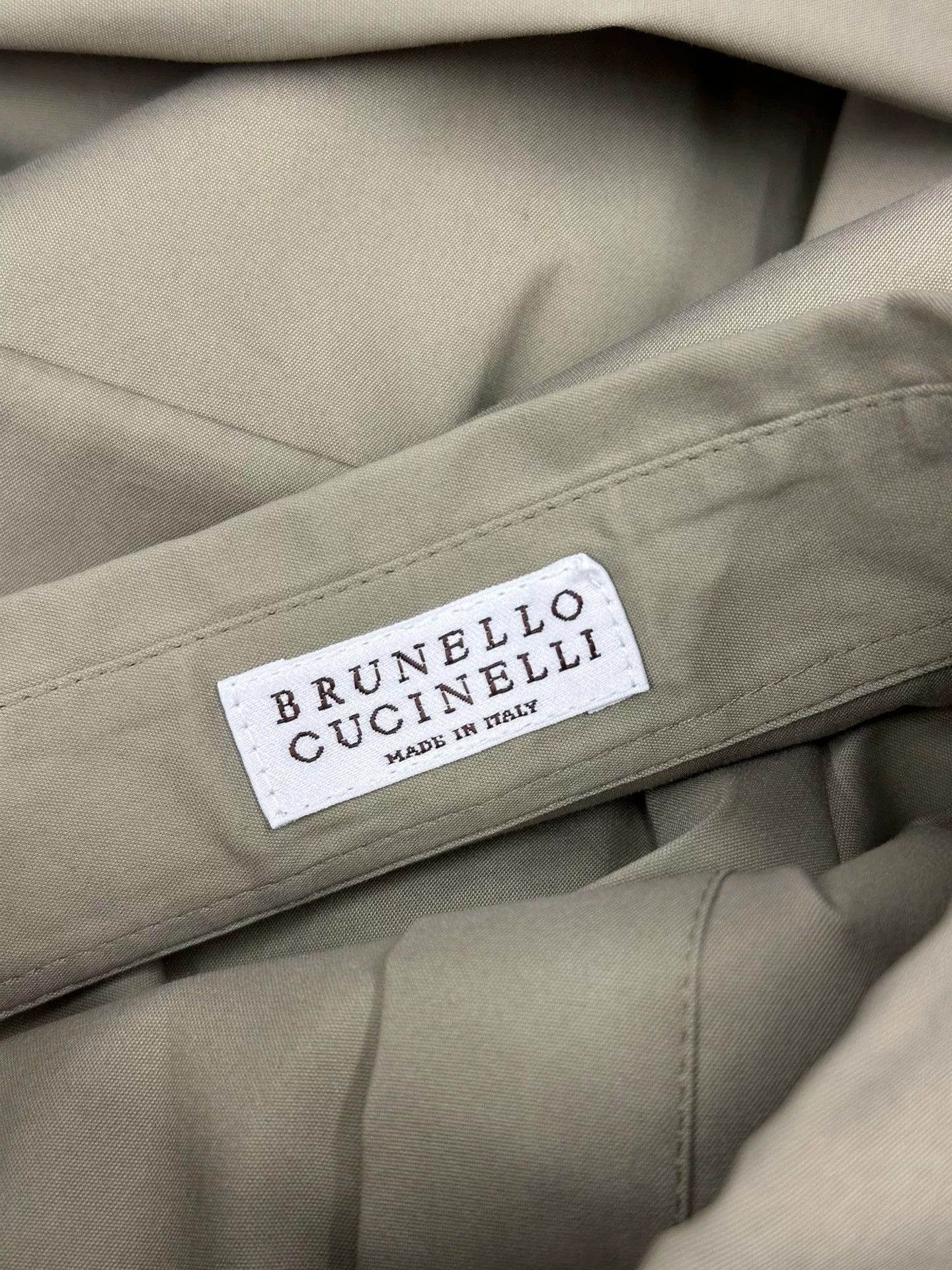 Brunello Cucinelli Brunello Cucinelli Green Beaded Collar Shirt Size US XS / EU 42 / 0 - 4 Thumbnail