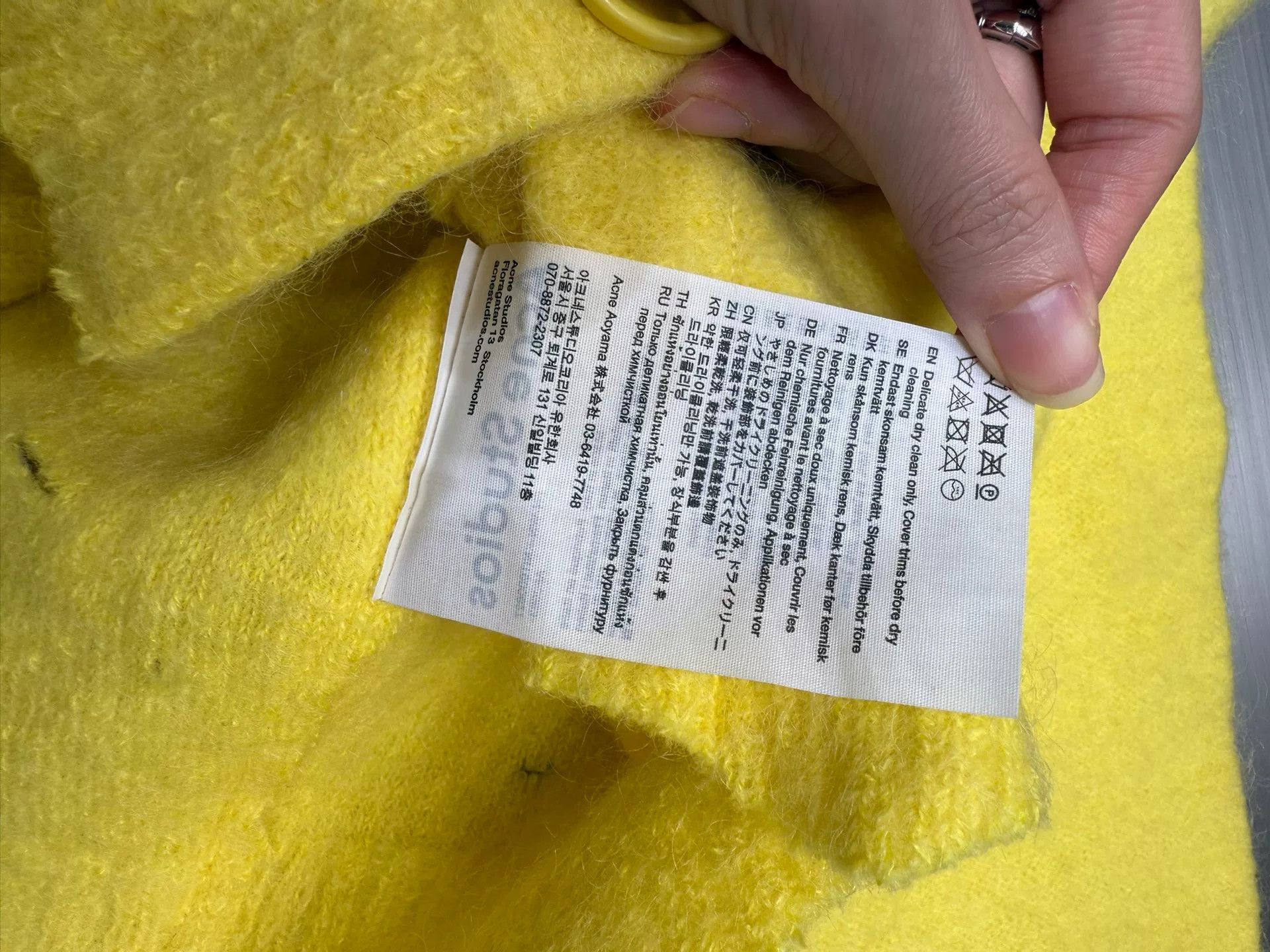 Acne Studios Acne Studios Yellow Knit Sweater XXS Size US XXS / EU 40 - 8 Thumbnail