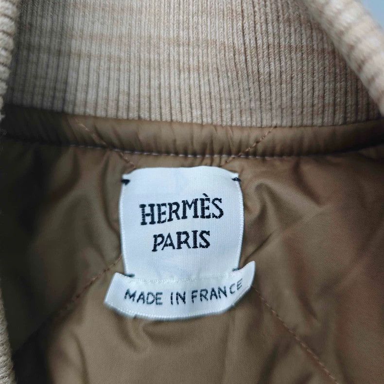 Hermes Hermes Beige Logo Cotton Nylon Vest Size US XS / EU 42 / 0 - 5 Thumbnail
