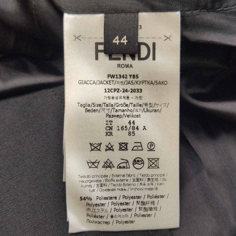 Fendi Fendi Wool Blend Solid Collared Shirt Size US XL / EU 56 / 4 - 8 Thumbnail