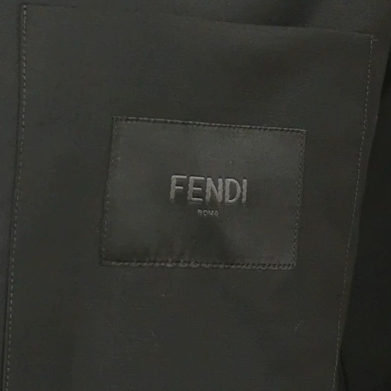 Fendi Fendi Wool Blend Solid Collared Shirt Size US XL / EU 56 / 4 - 3 Thumbnail