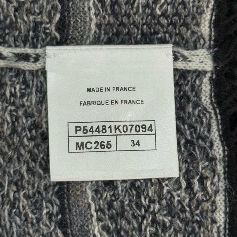 Chanel Chanel Black Gray Floral Knit Sweater Size US S / EU 44-46 / 1 - 6 Thumbnail
