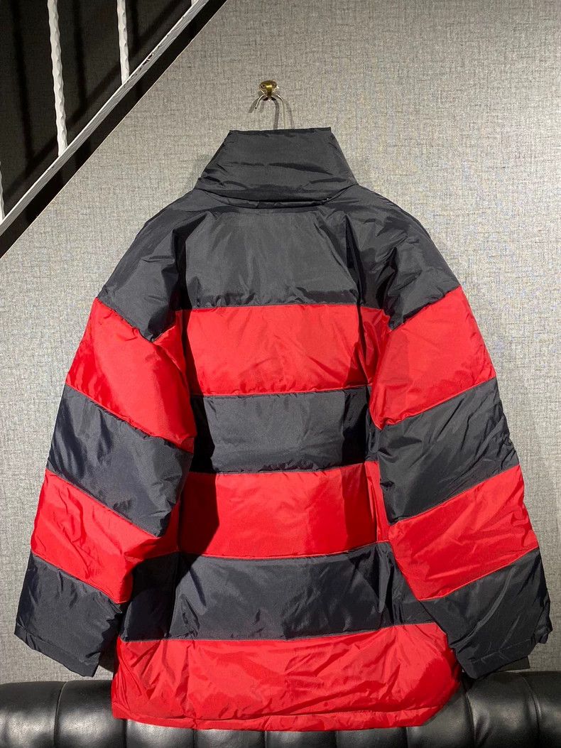 Balenciaga Balenciaga Men's Striped Down Jacket Size US L / EU 52-54 / 3 - 5 Thumbnail