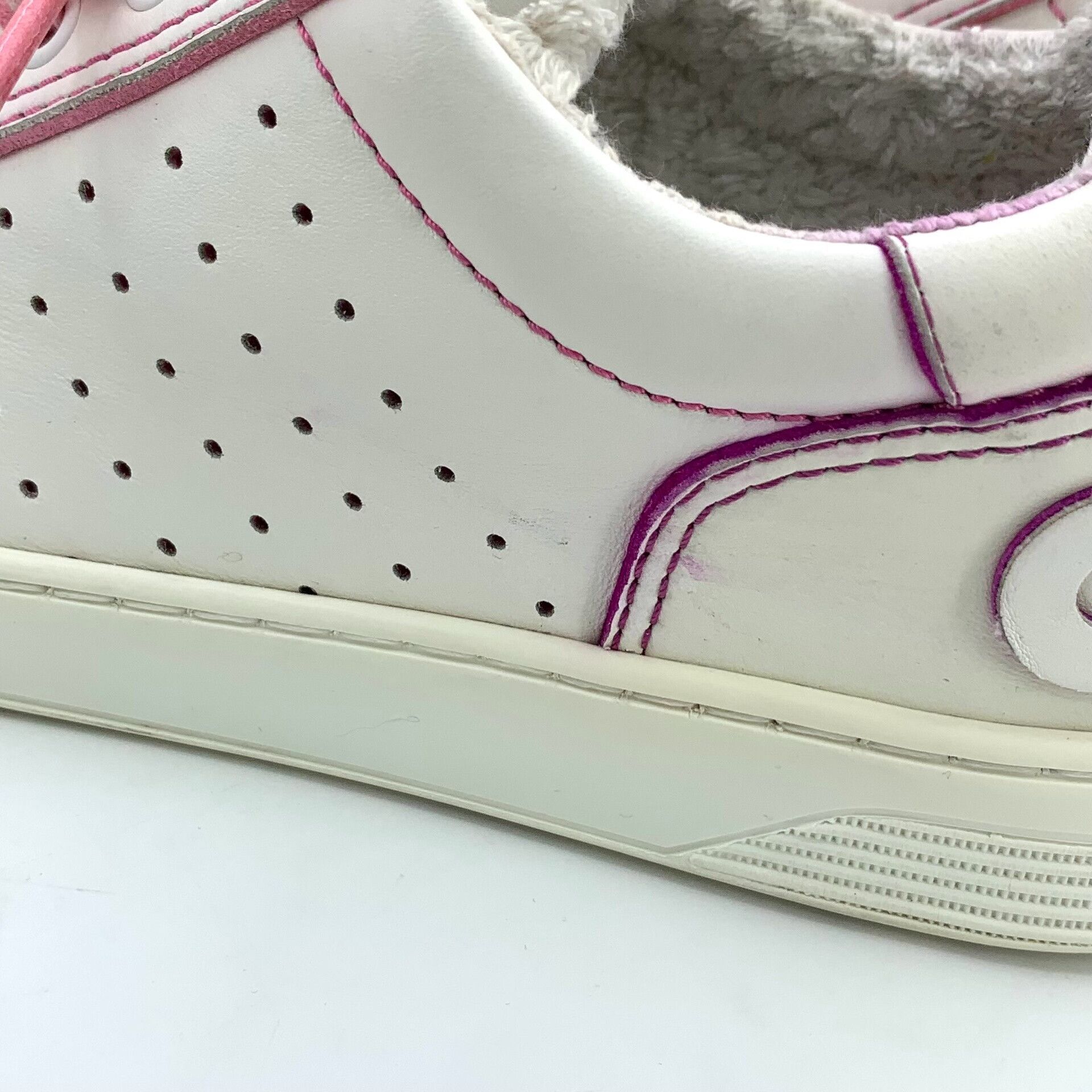 Chanel Chanel White Lace-Up Suede Sneakers Size US 8 / EU 41 - 9 Thumbnail