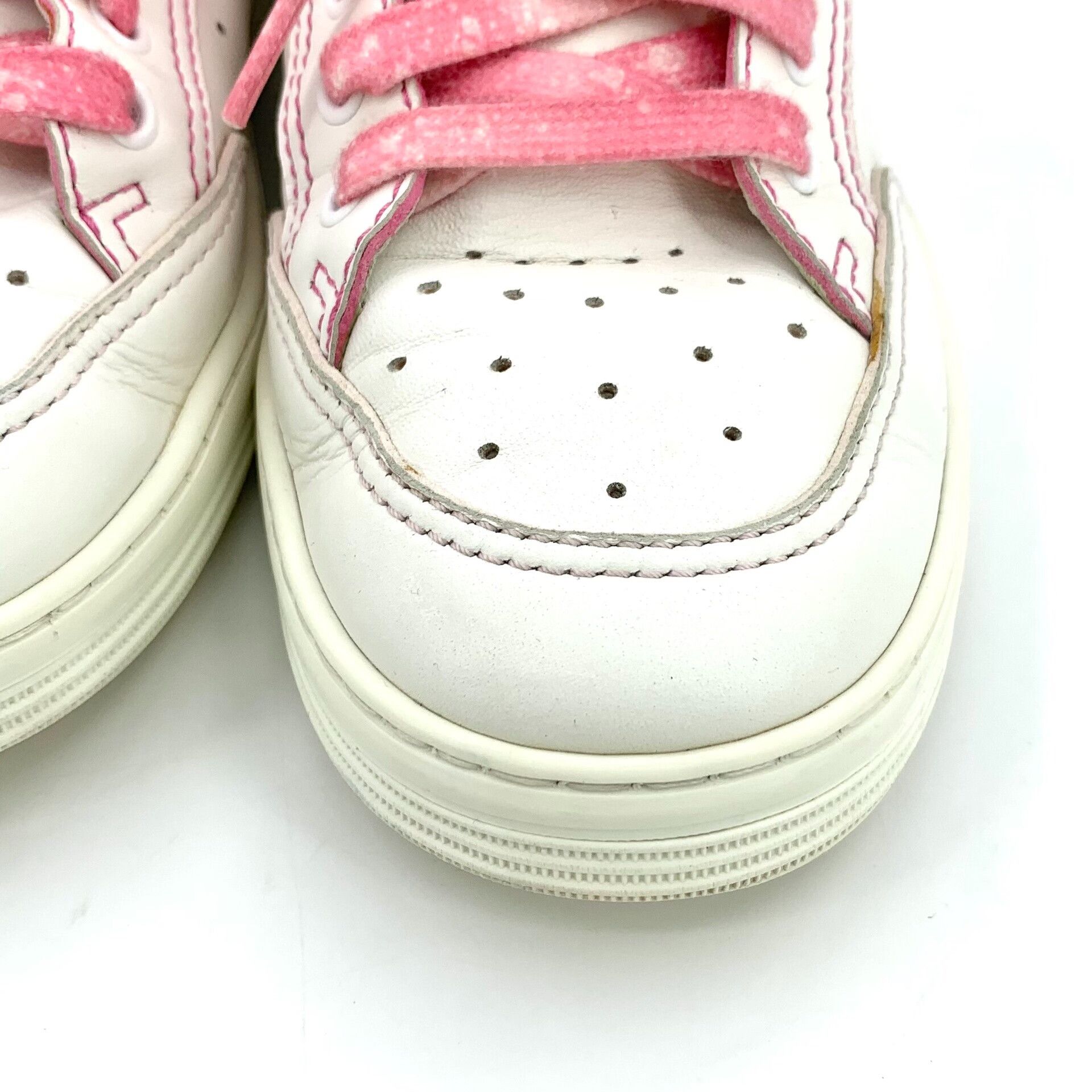 Chanel Chanel White Lace-Up Suede Sneakers Size US 8 / EU 41 - 8 Thumbnail