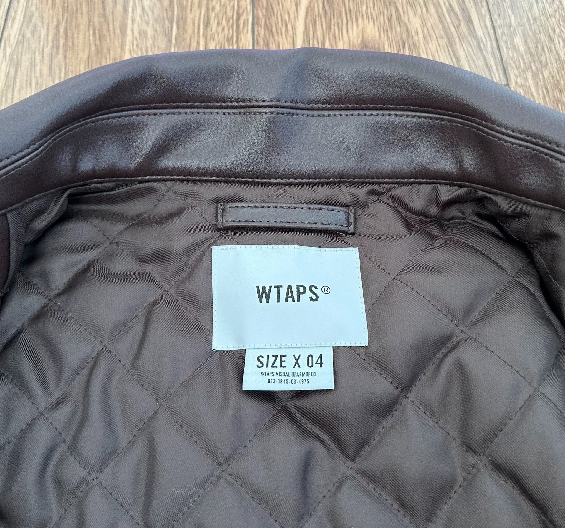Wtaps WTAPS JFW-01 Synthetic Leather Jacket Size US XL / EU 56 / 4 - 4 Thumbnail