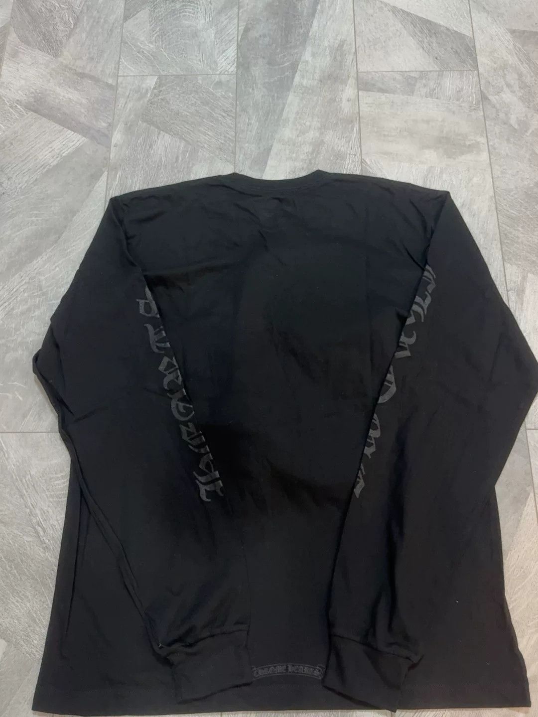 Chrome Hearts Chrome Hearts Black Long Sleeve Logo Tee Size US XL / EU 56 / 4 - 4 Thumbnail