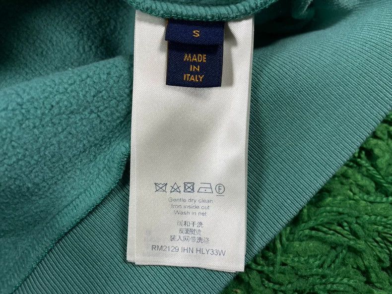 Louis Vuitton Louis Vuitton Green Logo Hoodie S Size US S / EU 44-46 / 1 - 5 Thumbnail