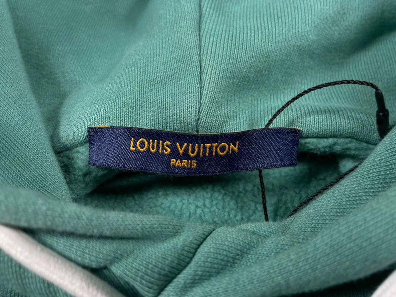 Louis Vuitton Louis Vuitton Green Logo Hoodie S Size US S / EU 44-46 / 1 - 3 Thumbnail