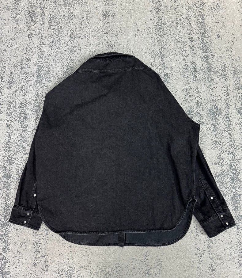 Balenciaga Balenciaga Asymmetric Collar Denim Jacket Size US XS / EU 42 / 0 - 2 Thumbnail