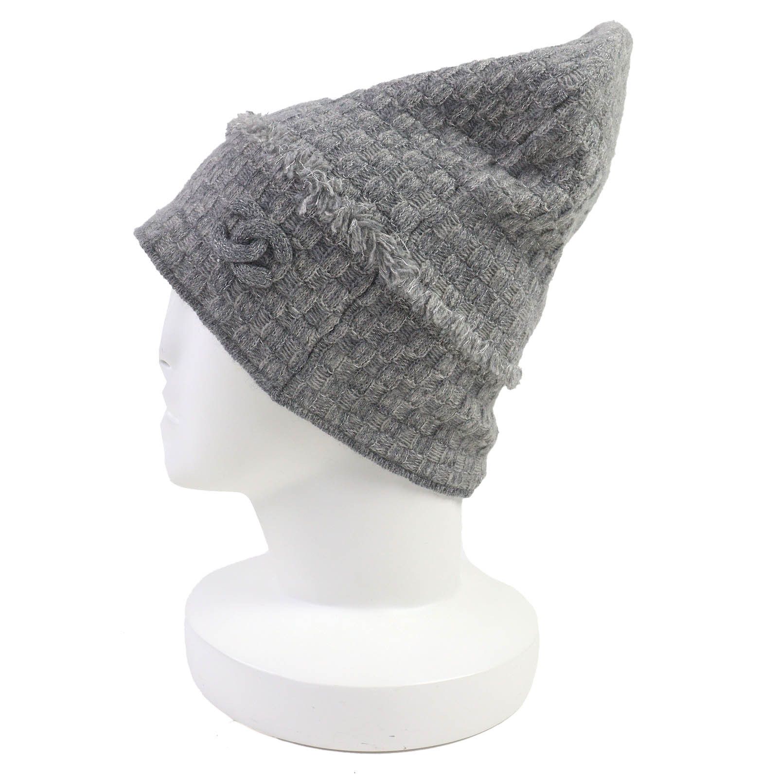 Chanel Chanel Chanel COCO Mark Cashmere Knit Cap Others Hats DUTY FREE for USA Size ONE SIZE - 4 Thumbnail