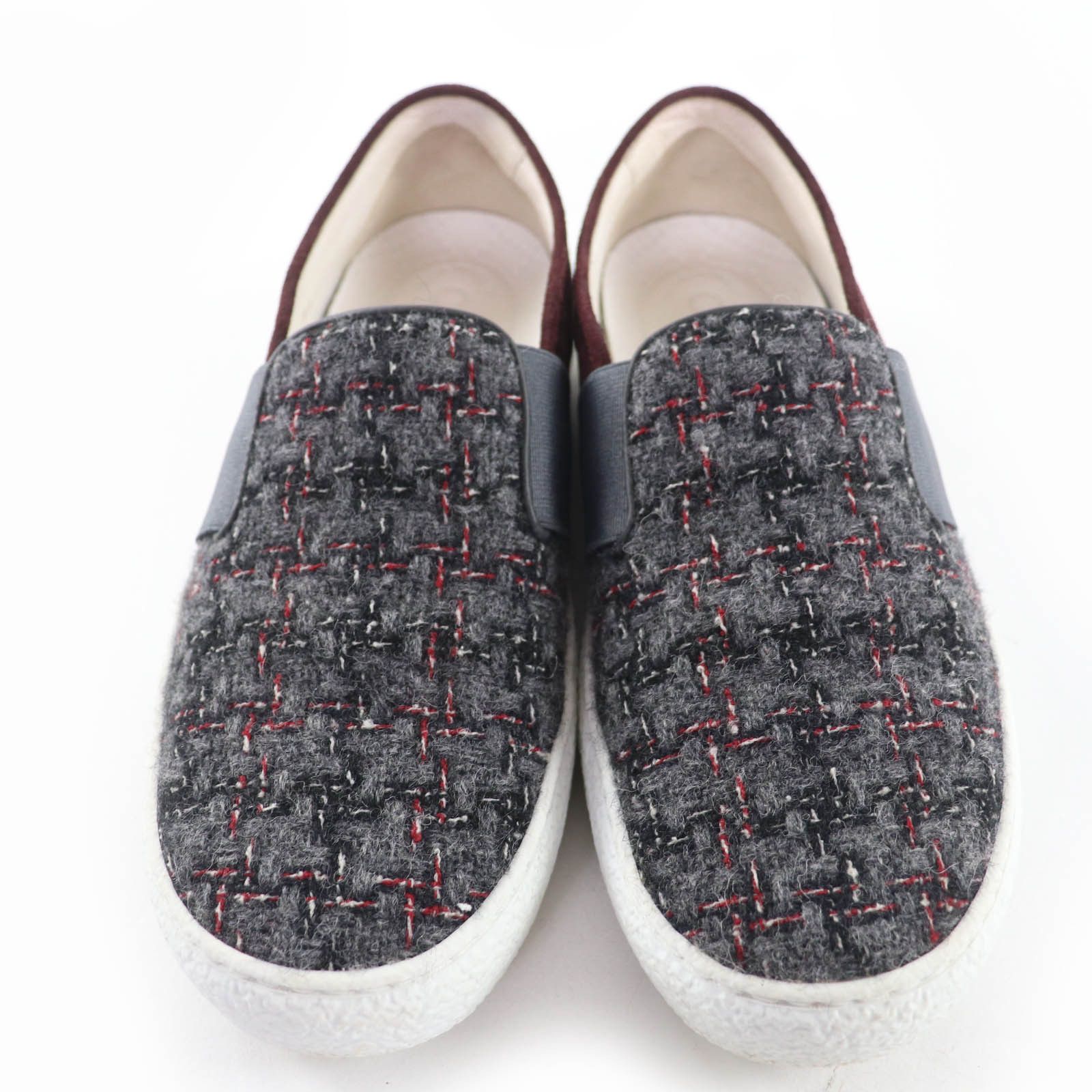 Chanel Chanel Chanel COCO Mark Tweed Suede Sneakers Suede Shoes G31713 DUTY FREE for USA Size ONE SIZE - 4 Thumbnail