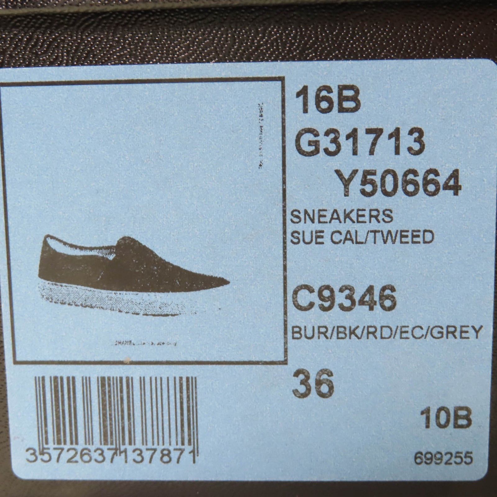 Chanel Chanel Chanel COCO Mark Tweed Suede Sneakers Suede Shoes G31713 DUTY FREE for USA Size ONE SIZE - 11 Thumbnail