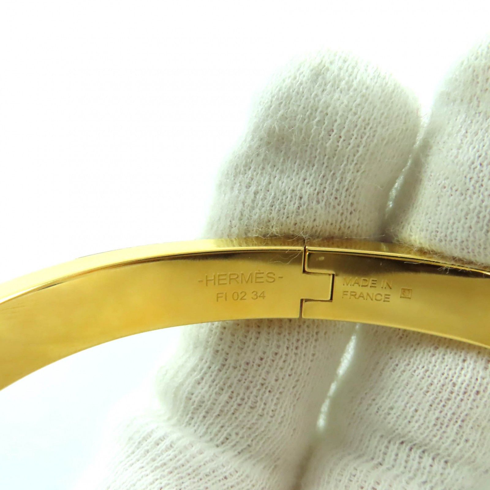 Hermes Hermes Hermès Mini Click Chaine d'Ancre Grand Apparat Bracelet Crocodile skin Bangle DUTY FREE for USA Size ONE SIZE - 7 Thumbnail