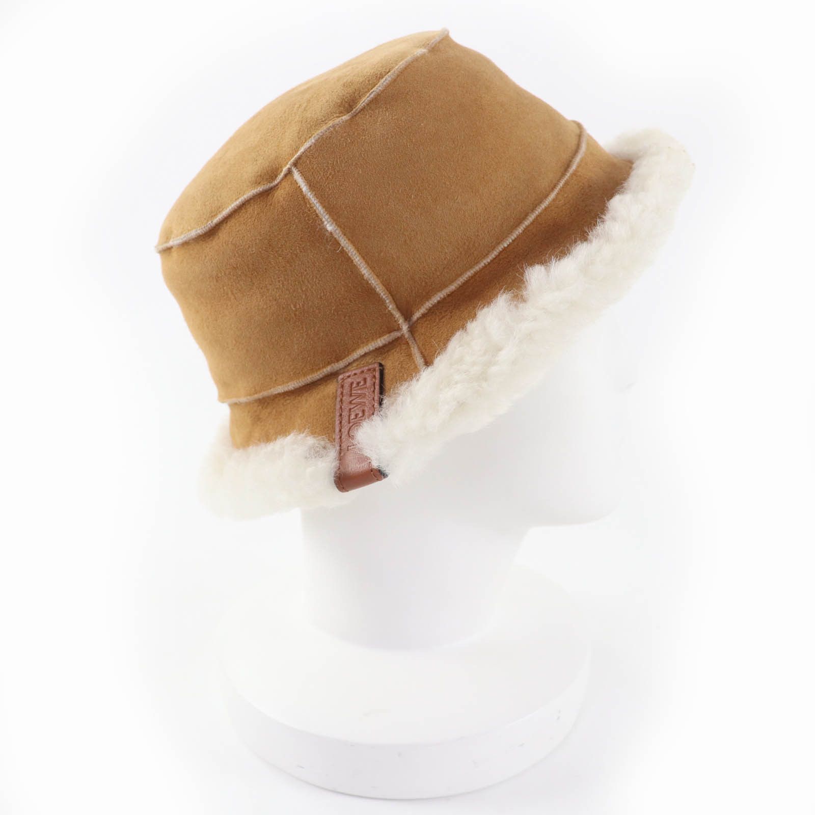 Loewe Loewe Loewe Logo Lamb leather Bucket Hat Leather Hats DUTY FREE for USA Size ONE SIZE - 5 Thumbnail