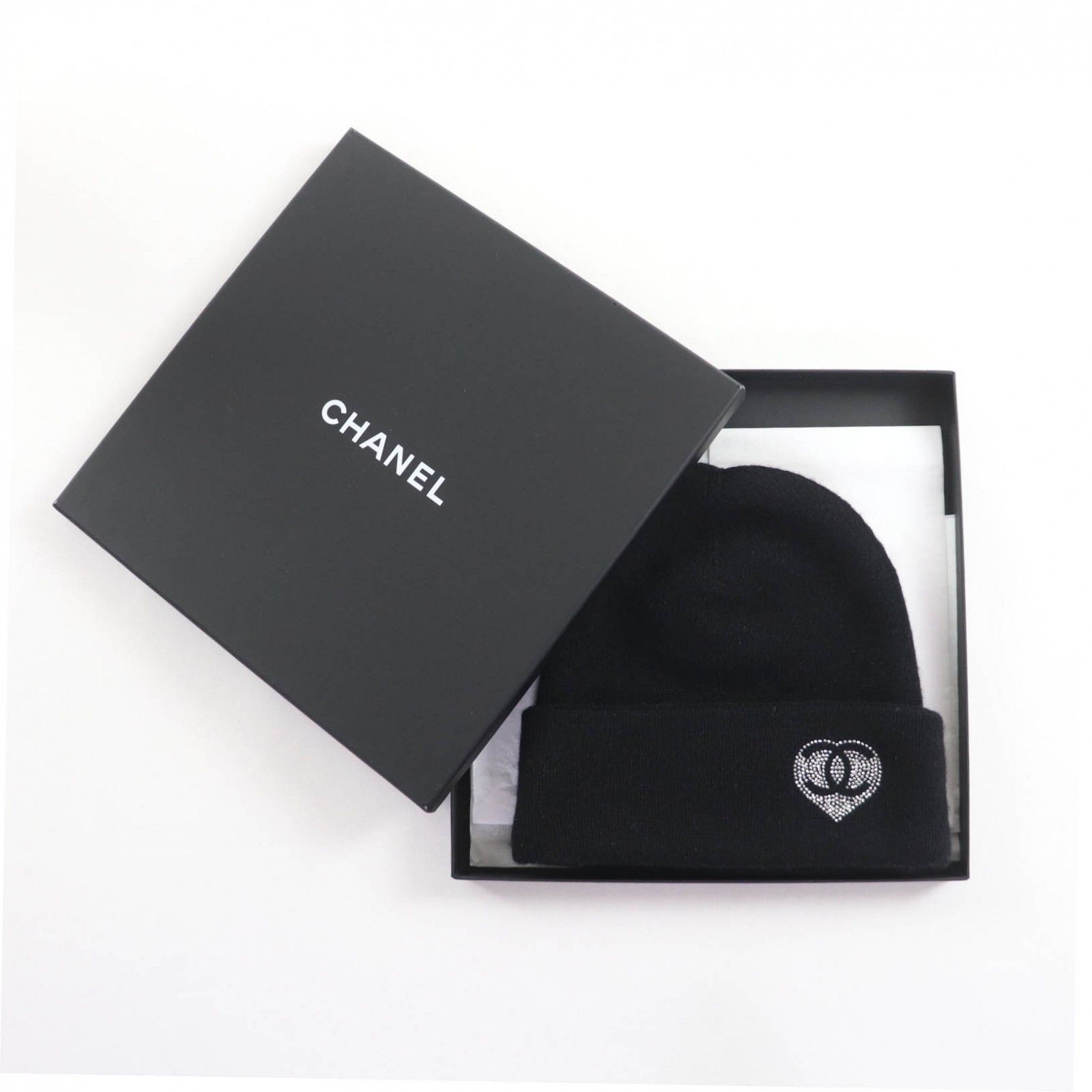 Chanel Chanel Chanel COCO Mark Cashmere Knit Cap Others Hats DUTY FREE for USA Size ONE SIZE - 2 Thumbnail