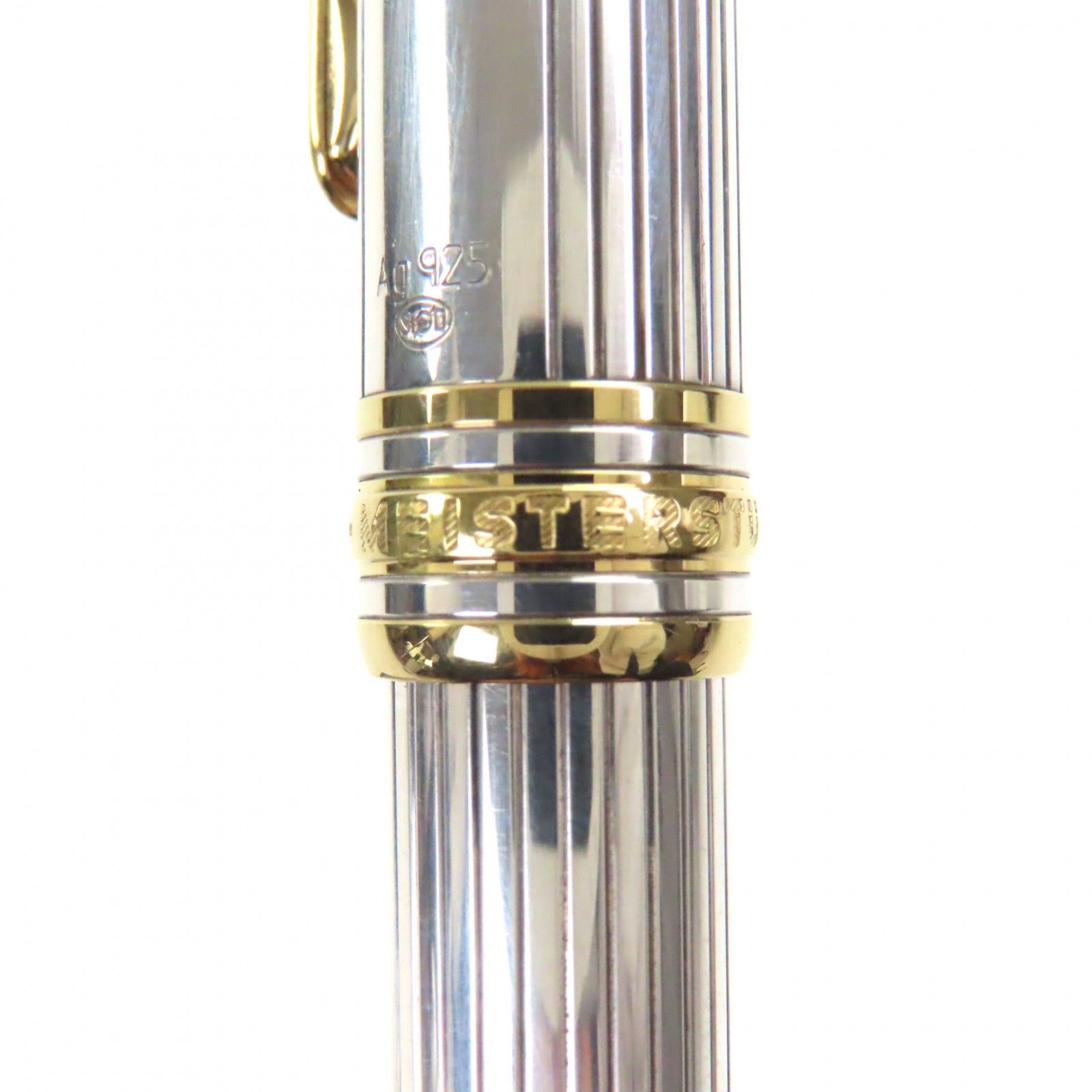 Montblanc Montblanc Montblanc Solitaire Au750 Silver Au750 Gold Fountain Pen Metal Pen DUTY FREE for USA Size ONE SIZE - 10 Thumbnail