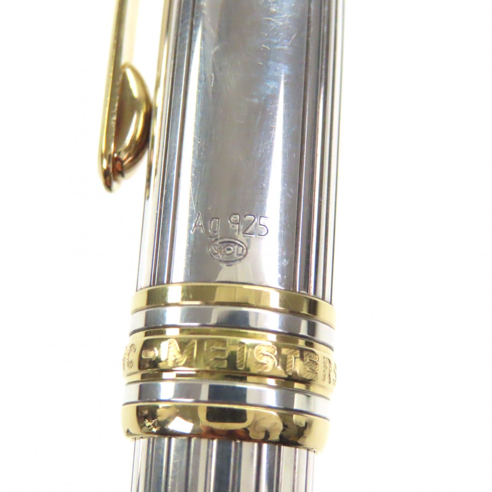 Montblanc Montblanc Montblanc Solitaire Au750 Silver Au750 Gold Fountain Pen Metal Pen DUTY FREE for USA Size ONE SIZE - 11 Thumbnail