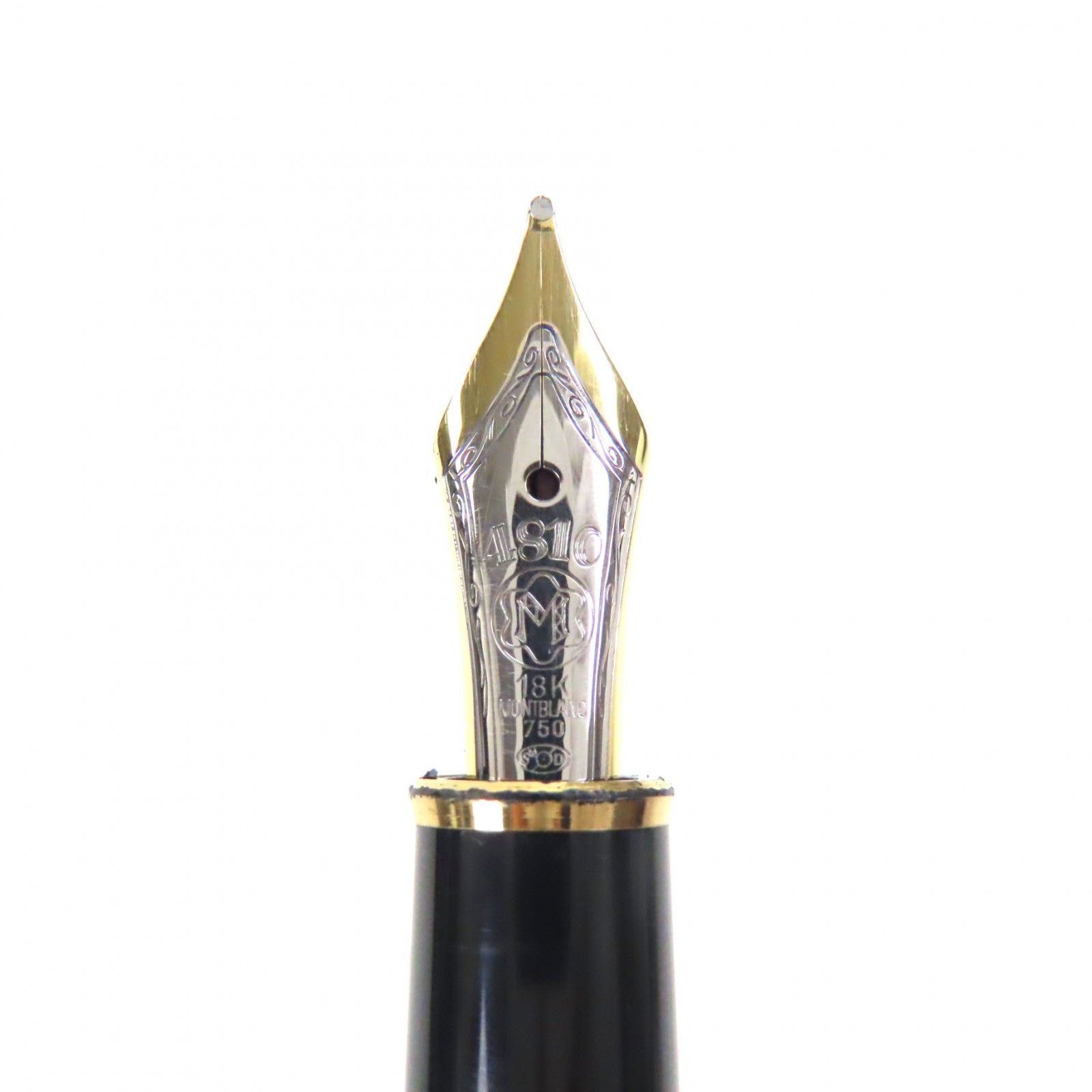 Montblanc Montblanc Montblanc Solitaire Au750 Silver Au750 Gold Fountain Pen Metal Pen DUTY FREE for USA Size ONE SIZE - 6 Thumbnail