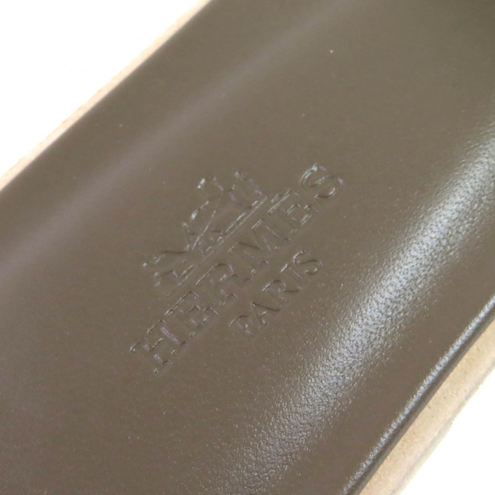 Hermes Hermes Hermes Oran37 Leather Flat Sandals Leather Shoes DUTY FREE for USA Size ONE SIZE - 9 Thumbnail