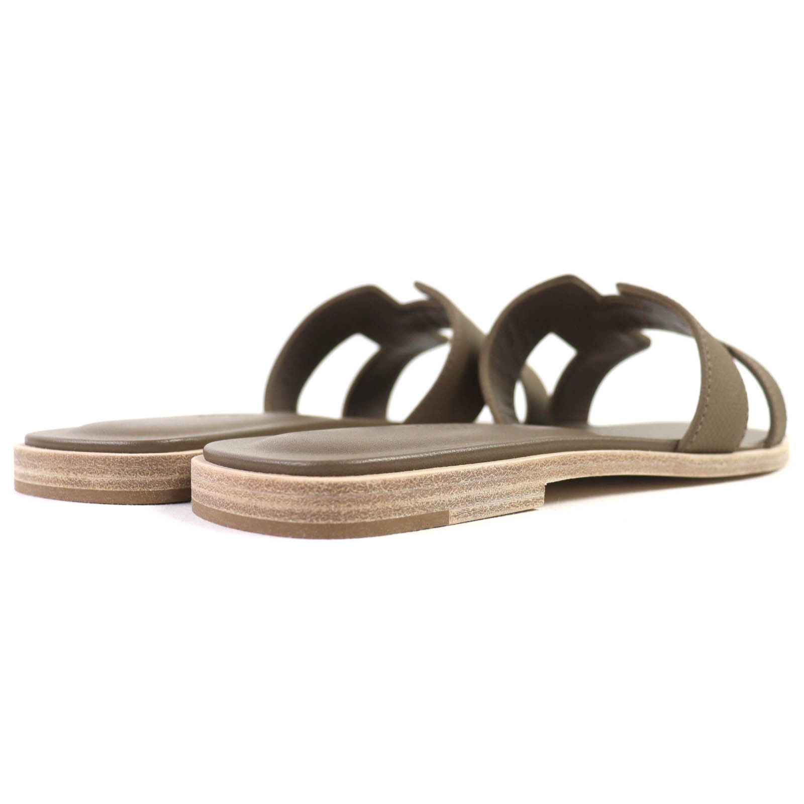 Hermes Hermes Hermes Oran37 Leather Flat Sandals Leather Shoes DUTY FREE for USA Size ONE SIZE - 7 Thumbnail