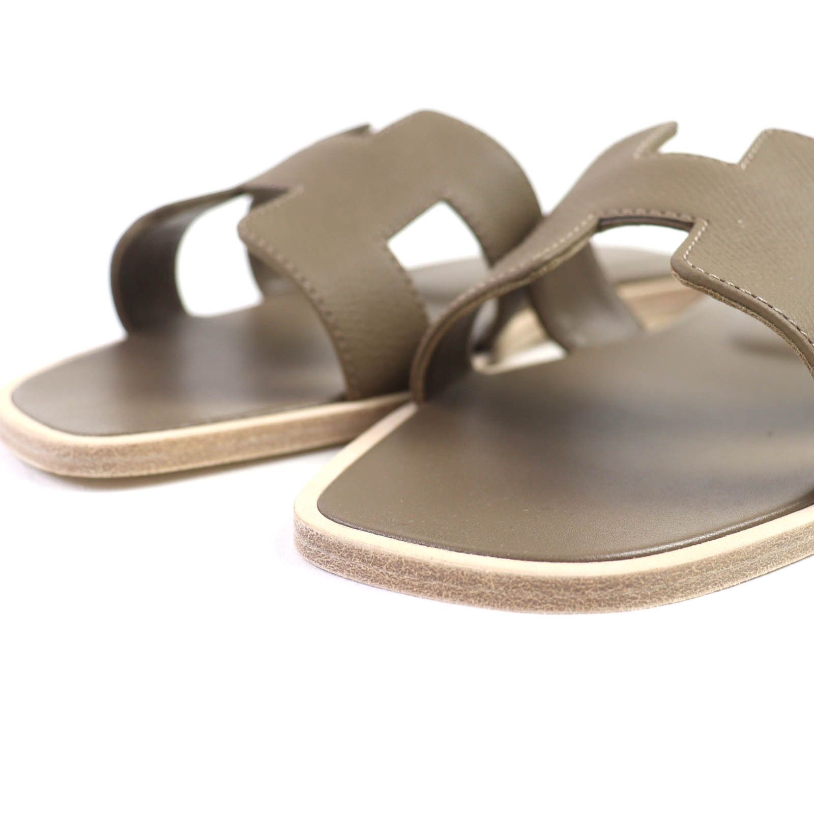 Hermes Hermes Hermes Oran37 Leather Flat Sandals Leather Shoes DUTY FREE for USA Size ONE SIZE - 5 Thumbnail