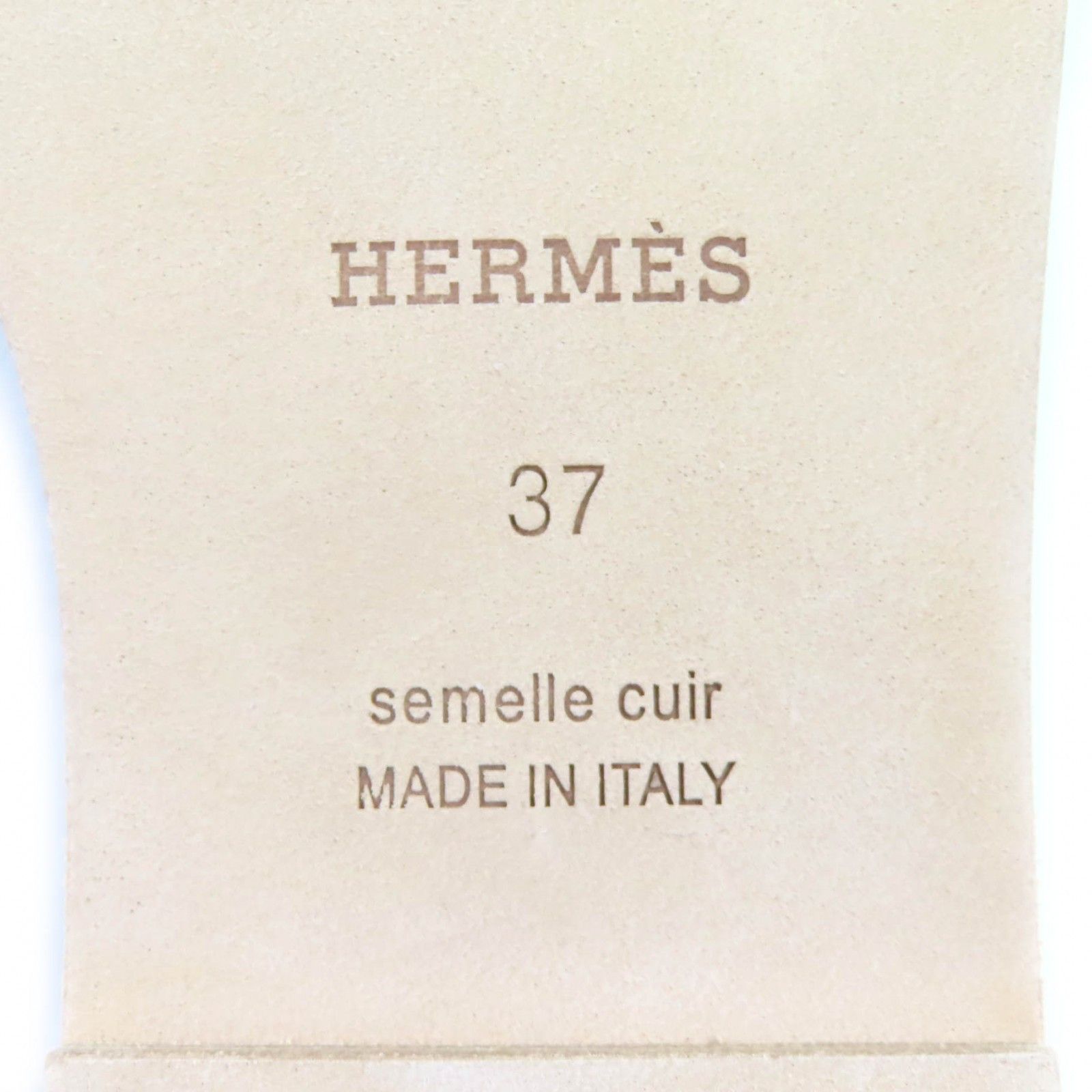 Hermes Hermes Hermes Oran37 Leather Flat Sandals Leather Shoes DUTY FREE for USA Size ONE SIZE - 11 Thumbnail