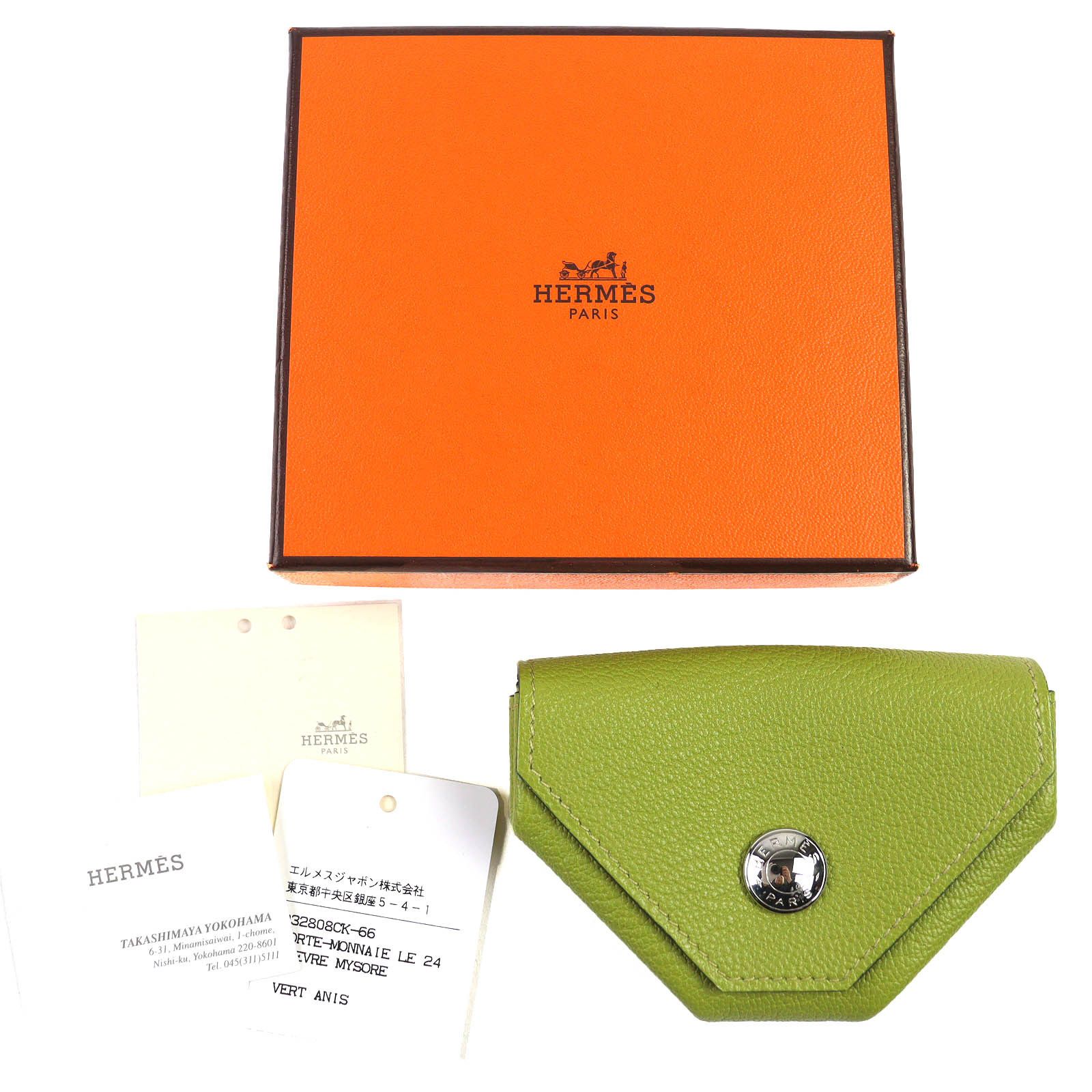 Hermes Hermes Hermès Le 24 Coin Case Leather Coin Case Stamp K (2007) DUTY FREE for USA Size ONE SIZE - 2 Thumbnail