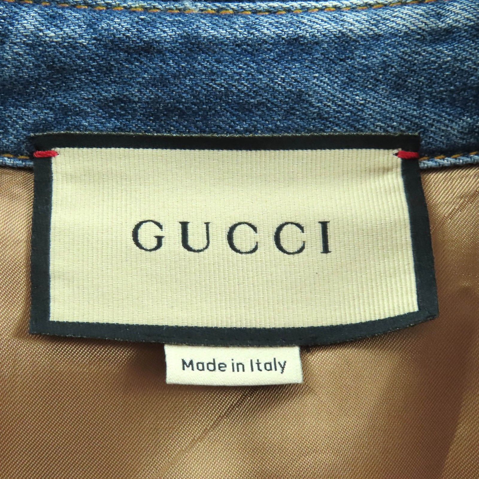 Gucci Gucci Gucci Interlocking G Brooch Denim Long Sleeve Shirt Denim Tops 772882 DUTY FREE for USA Size ONE SIZE - 8 Thumbnail