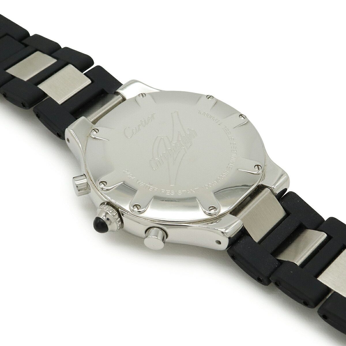 Cartier Cartier Cartier Must 21 Chronoscaph Stainless Steel Watch Metal Quartz W10125U2 DUTY FREE for USA Size ONE SIZE - 6 Thumbnail