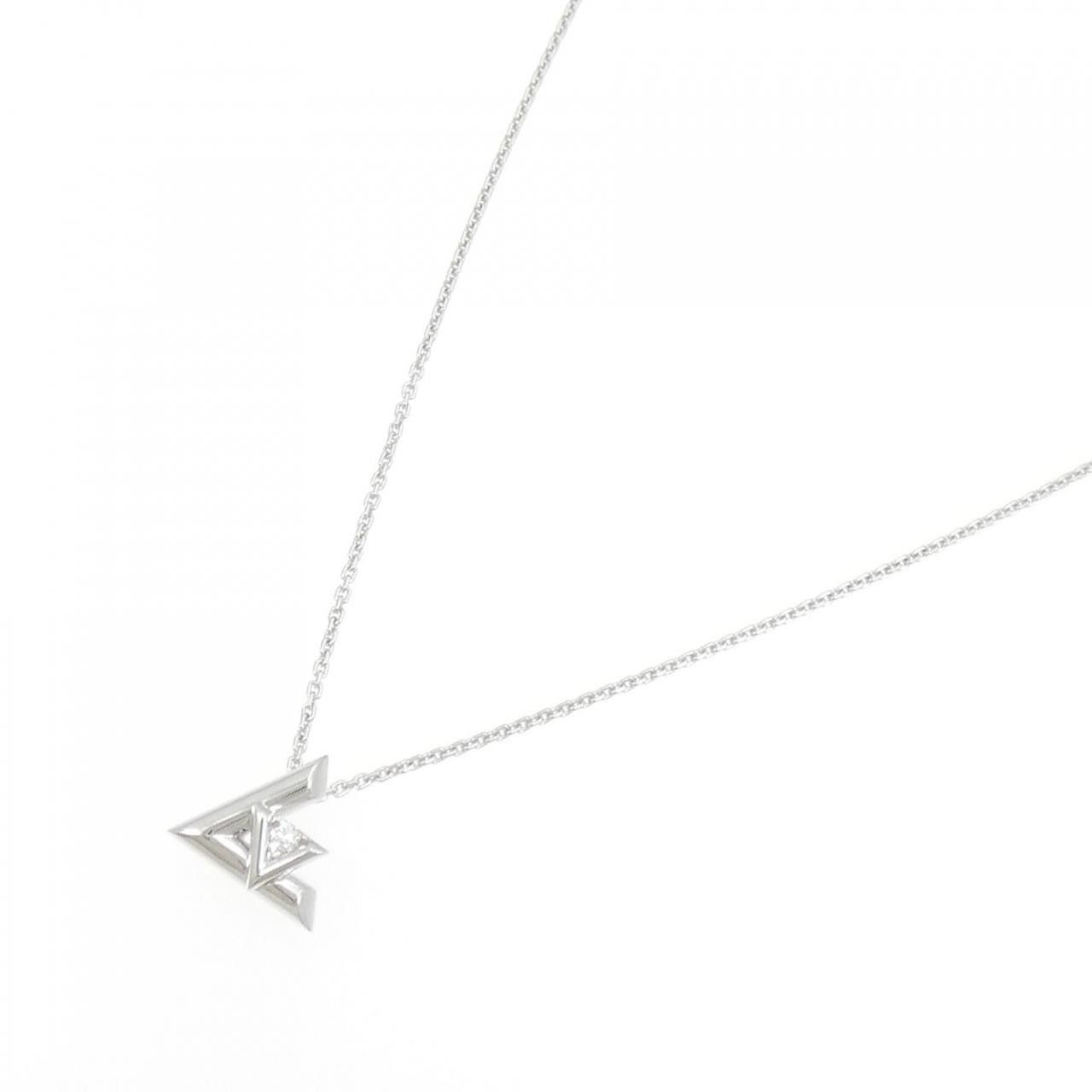 Louis Vuitton Louis Vuitton Louis Vuitton Volt One PM 750 White Gold Necklace Metal Necklace Q93806 DUTY FREE for USA Size ONE SIZE - 2 Thumbnail