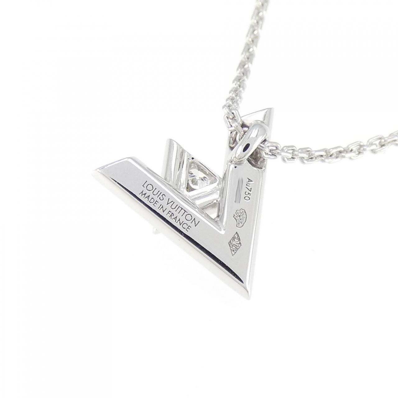 Louis Vuitton Louis Vuitton Louis Vuitton Volt One PM 750 White Gold Necklace Metal Necklace Q93806 DUTY FREE for USA Size ONE SIZE - 4 Thumbnail