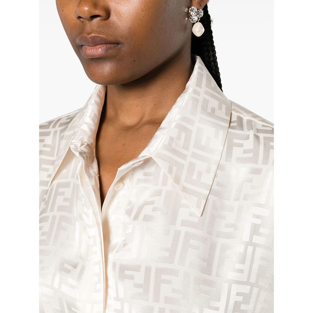 Fendi Fendi NEUTRALS Tops - Shirts Size S / US 4 / IT 40 - 2 Thumbnail