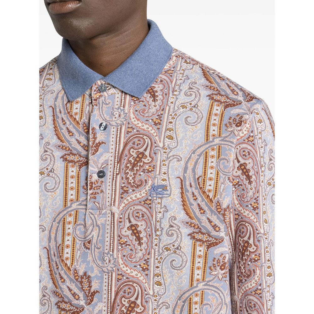 Etro Etro NEUTRALS Polo Shirts Size US M / EU 48-50 / 2 - 3 Thumbnail