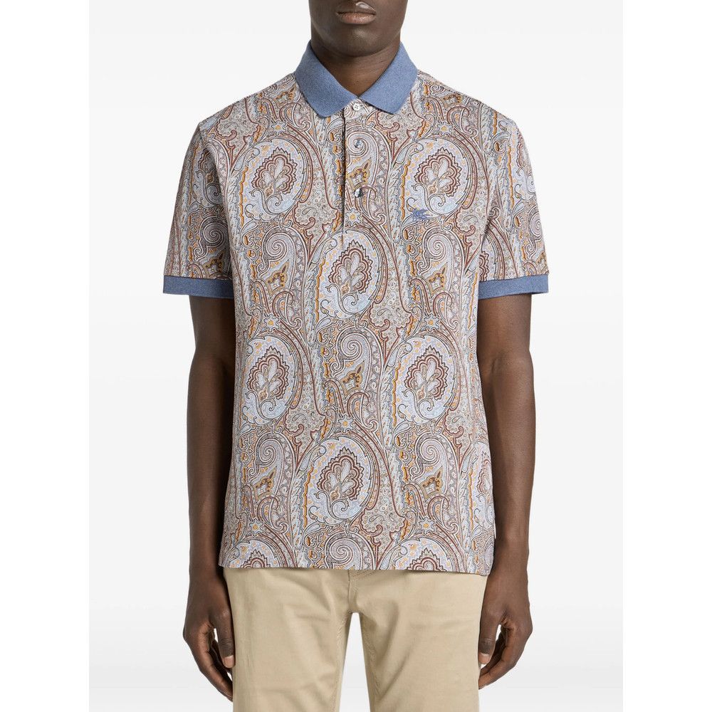 Etro Etro NEUTRALS Polo Shirts Size US M / EU 48-50 / 2 - 4 Thumbnail