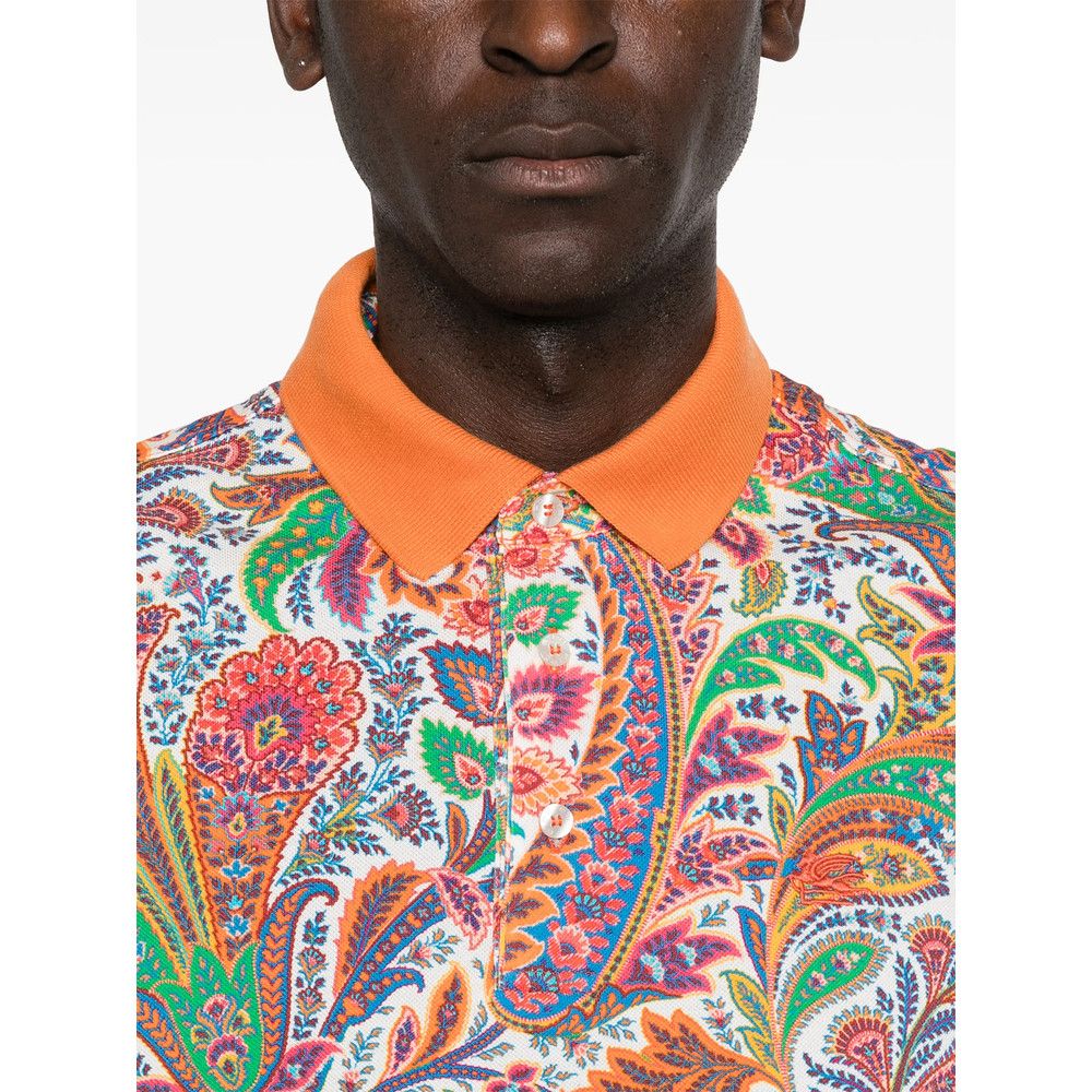 Etro Etro ORANGE Polo Shirts Size US XXL / EU 58 / 5 - 4 Thumbnail